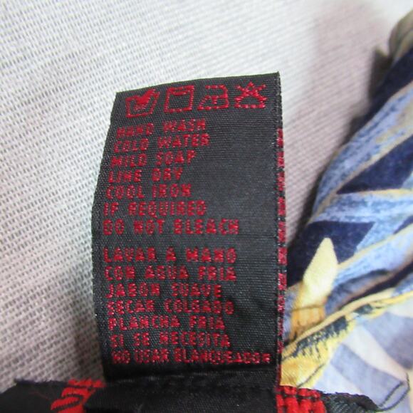 Vintage Miss Scarlett Dress Womens Size 14 Blue Yellow Floral Shift Preppy Retro - Picture 8 of 9